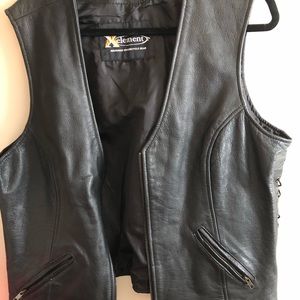 Xelement faux leather jacket
